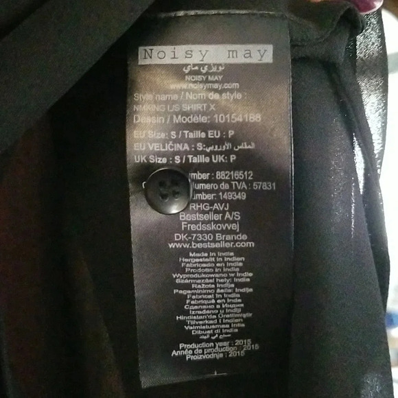 Black sheer high low tunic - Picture 4 of 5